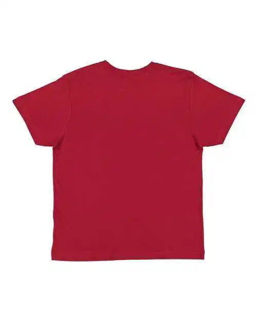 Lat 6101 Youth Fine Jersey Tee - Garnet