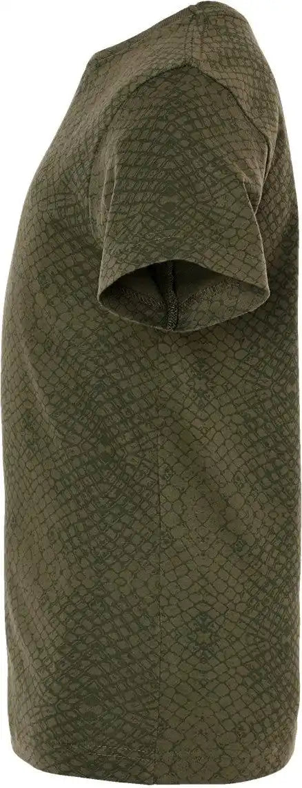 Lat 6101 Youth Fine Jersey Tee - Green Reptile