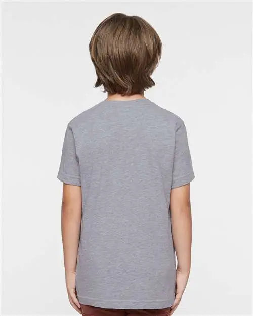Lat 6101 Youth Fine Jersey Tee - Heather