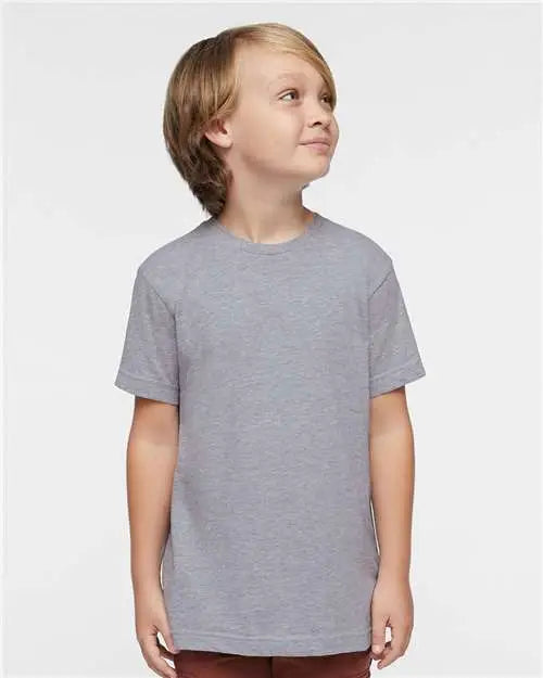 Lat 6101 Youth Fine Jersey Tee - Heather