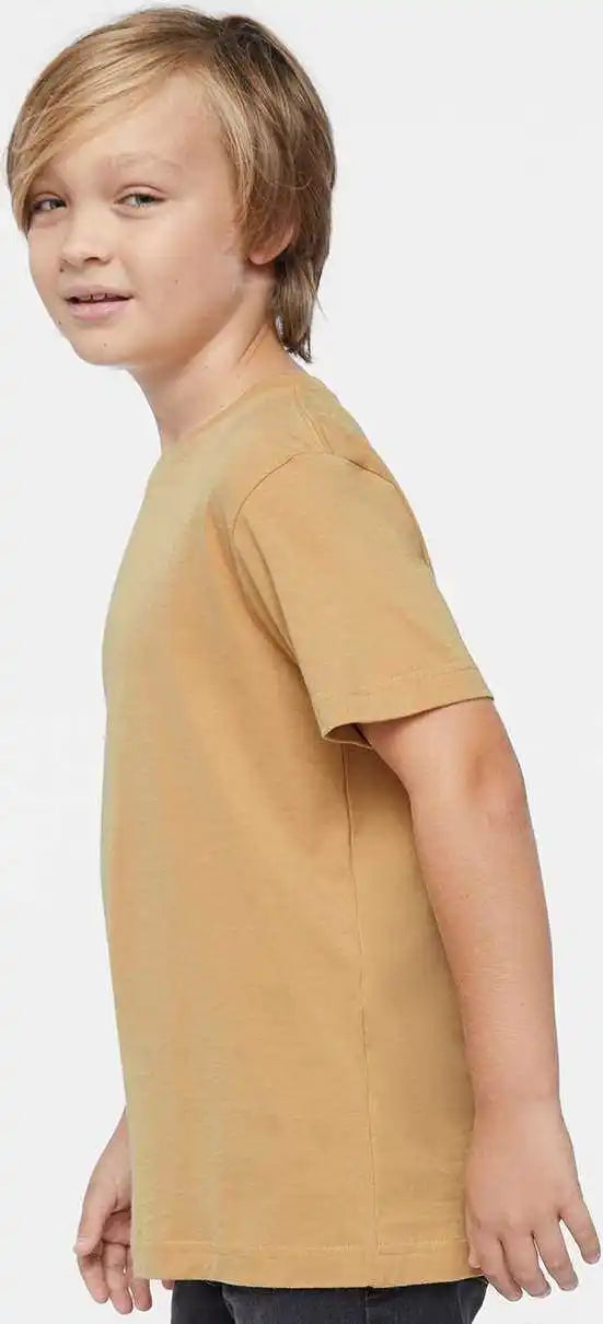 Lat 6101 Youth Fine Jersey Tee Latte
