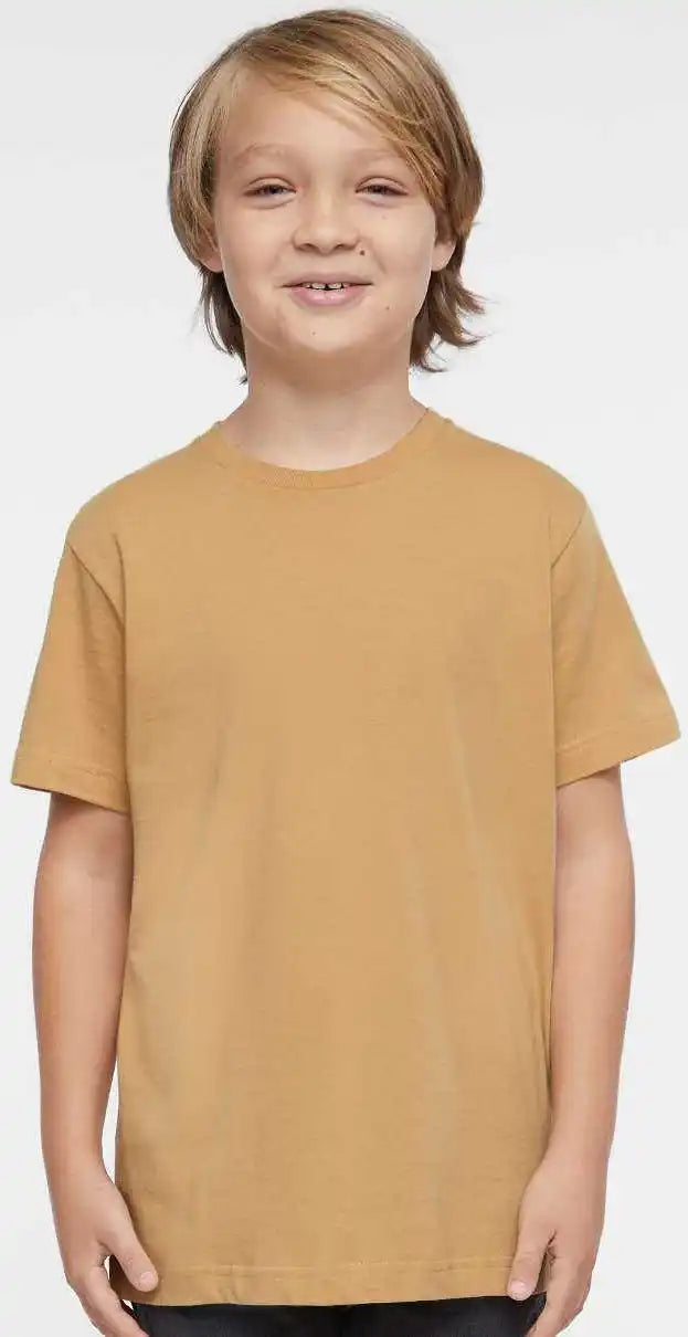 Lat 6101 Youth Fine Jersey Tee Latte