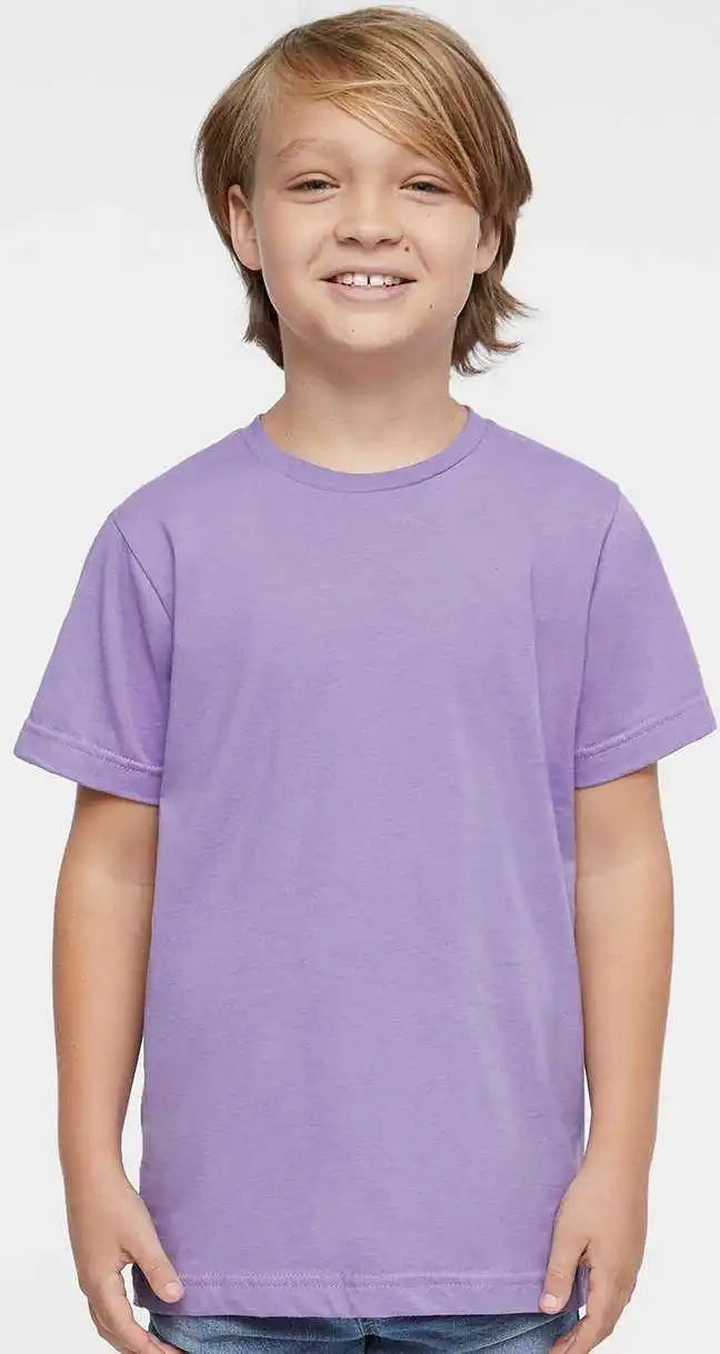 Lat 6101 Youth Fine Jersey Tee Lavender