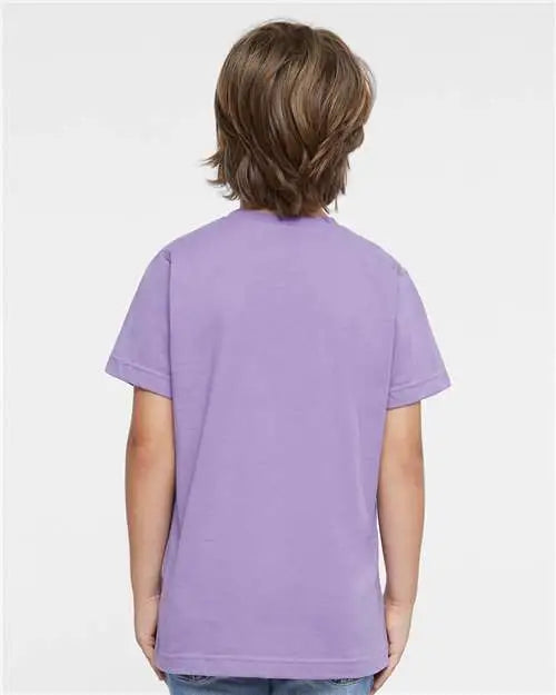 Lat 6101 Youth Fine Jersey Tee - Lavender