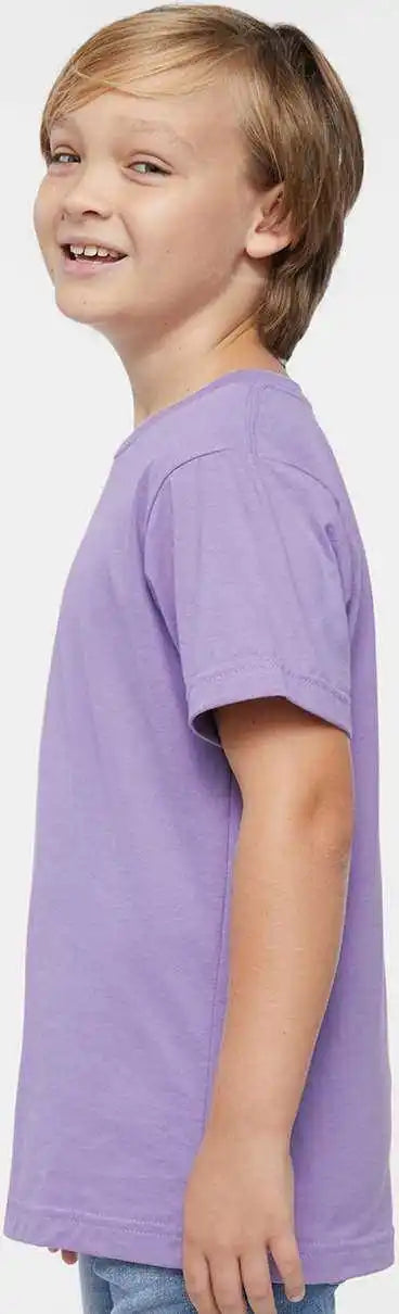 Lat 6101 Youth Fine Jersey Tee Lavender