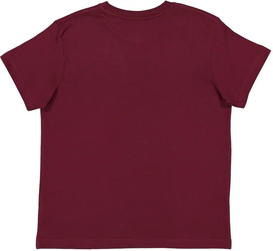Lat 6101 Youth Fine Jersey Tee - Maroon - Xs