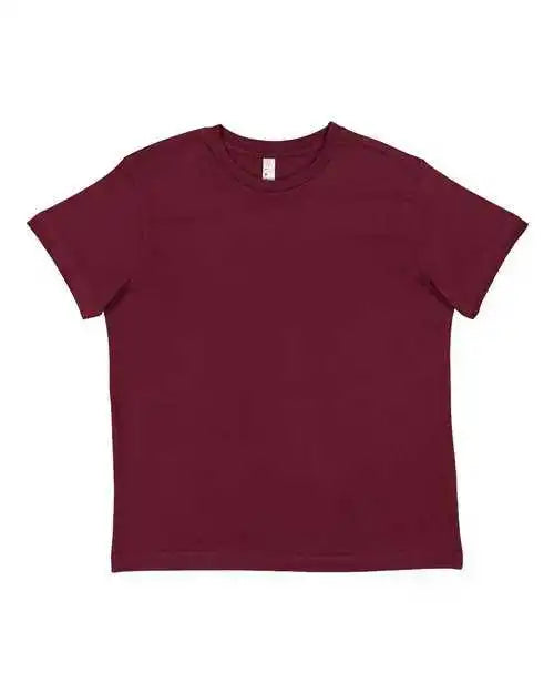 Lat 6101 Youth Fine Jersey Tee - Maroon