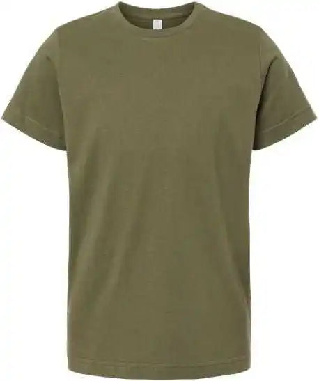 Lat 6101 Youth Fine Jersey Tee Military Green