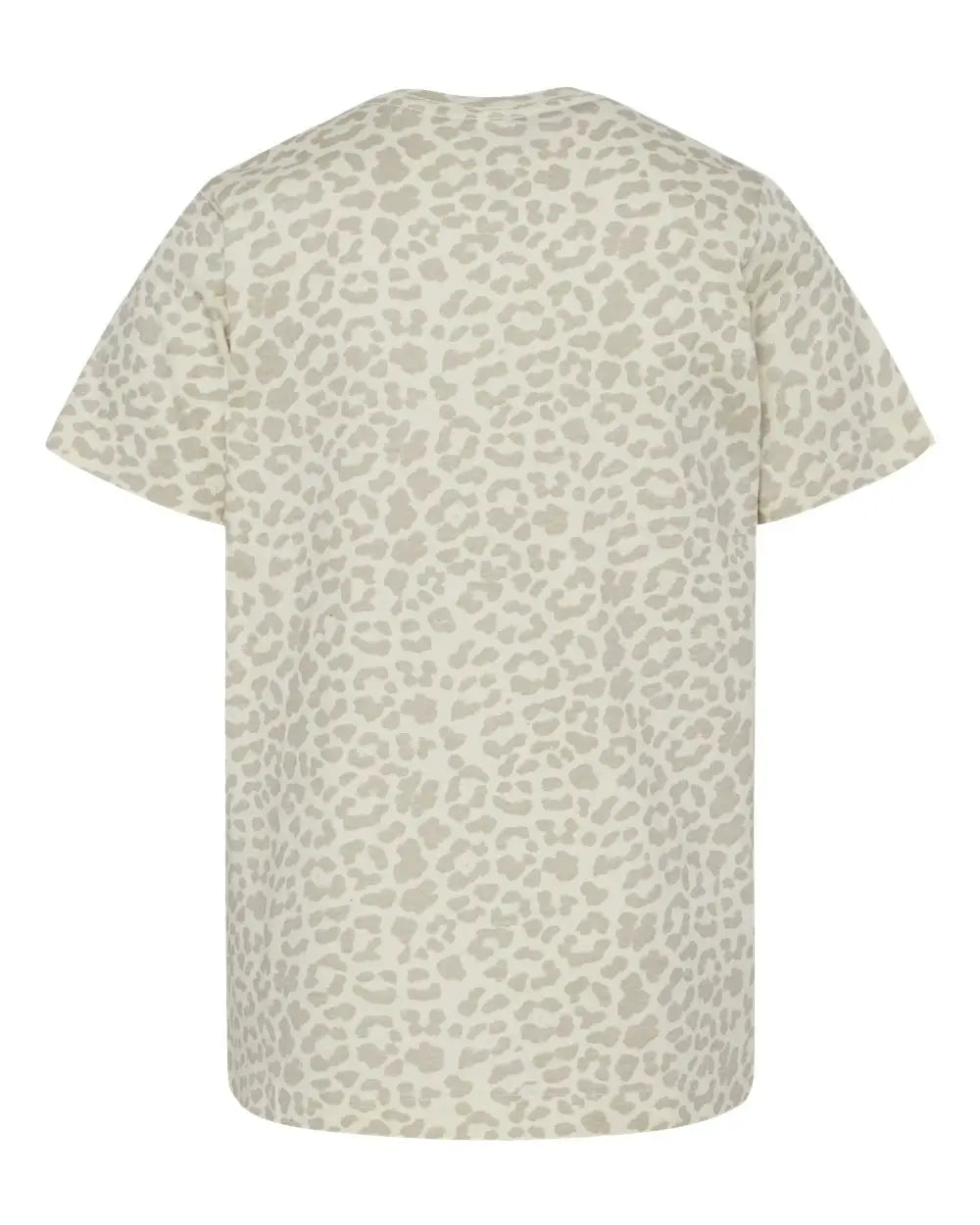 Lat 6101 Youth Fine Jersey Tee - Natural Leopard - Ivory / Xs
