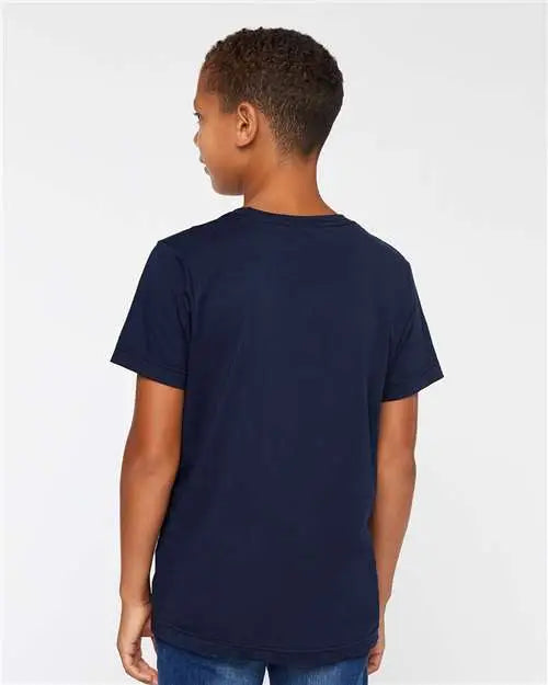 Lat 6101 Youth Fine Jersey Tee - Navy