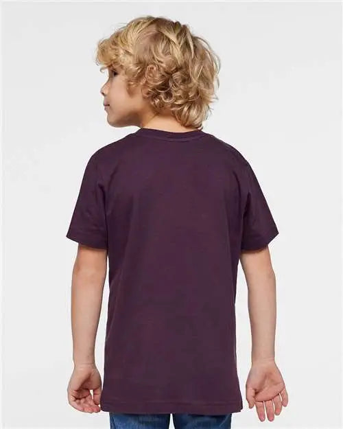 Lat 6101 Youth Fine Jersey Tee - Plum