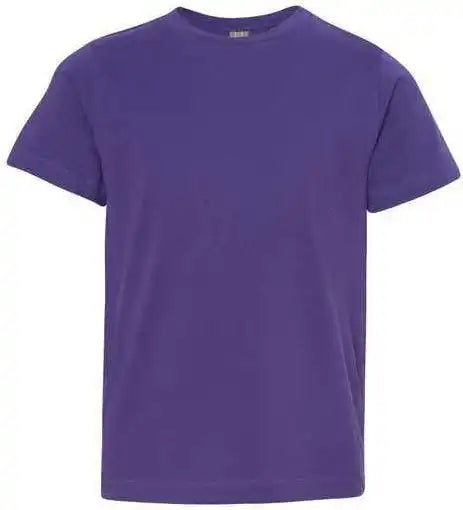 Lat 6101 Youth Fine Jersey Tee Purple