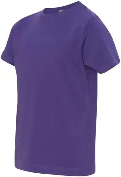 Lat 6101 Youth Fine Jersey Tee Purple