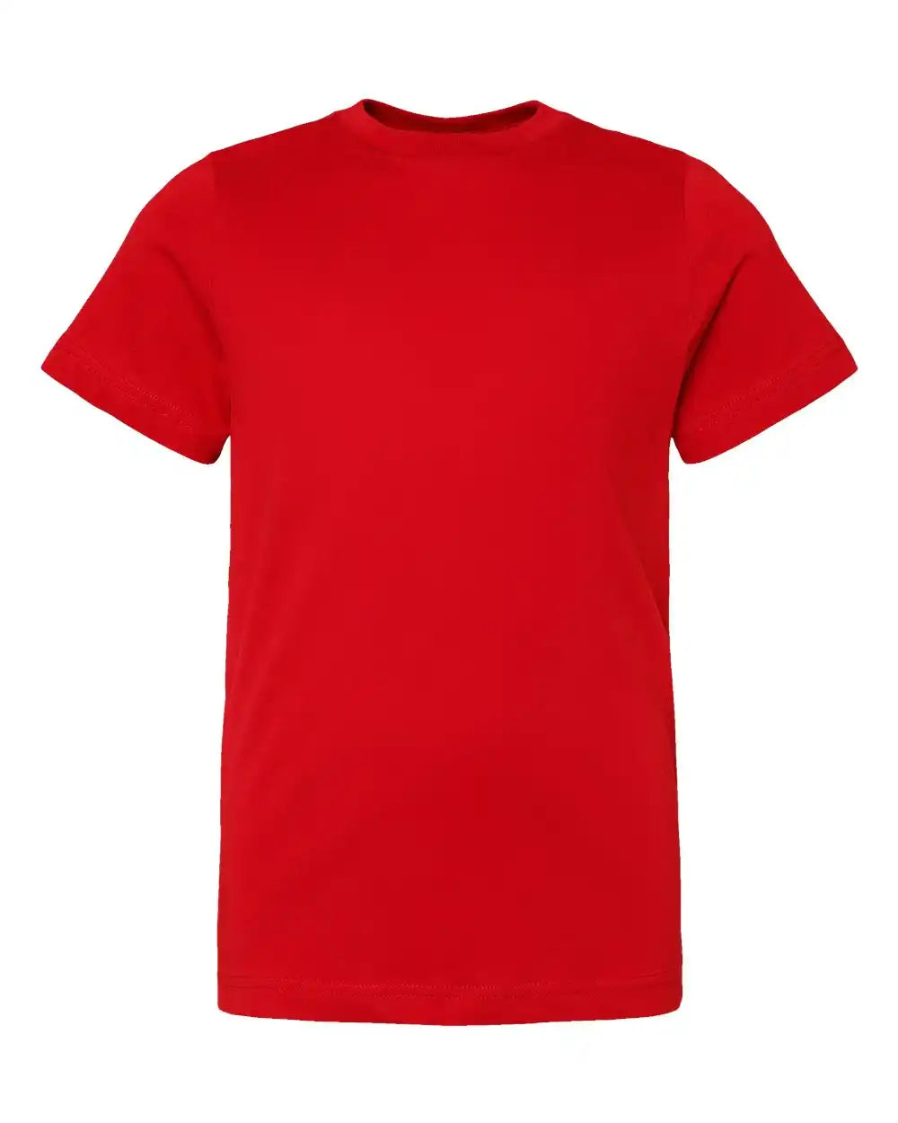 Lat 6101 Youth Fine Jersey Tee - Red - Xs