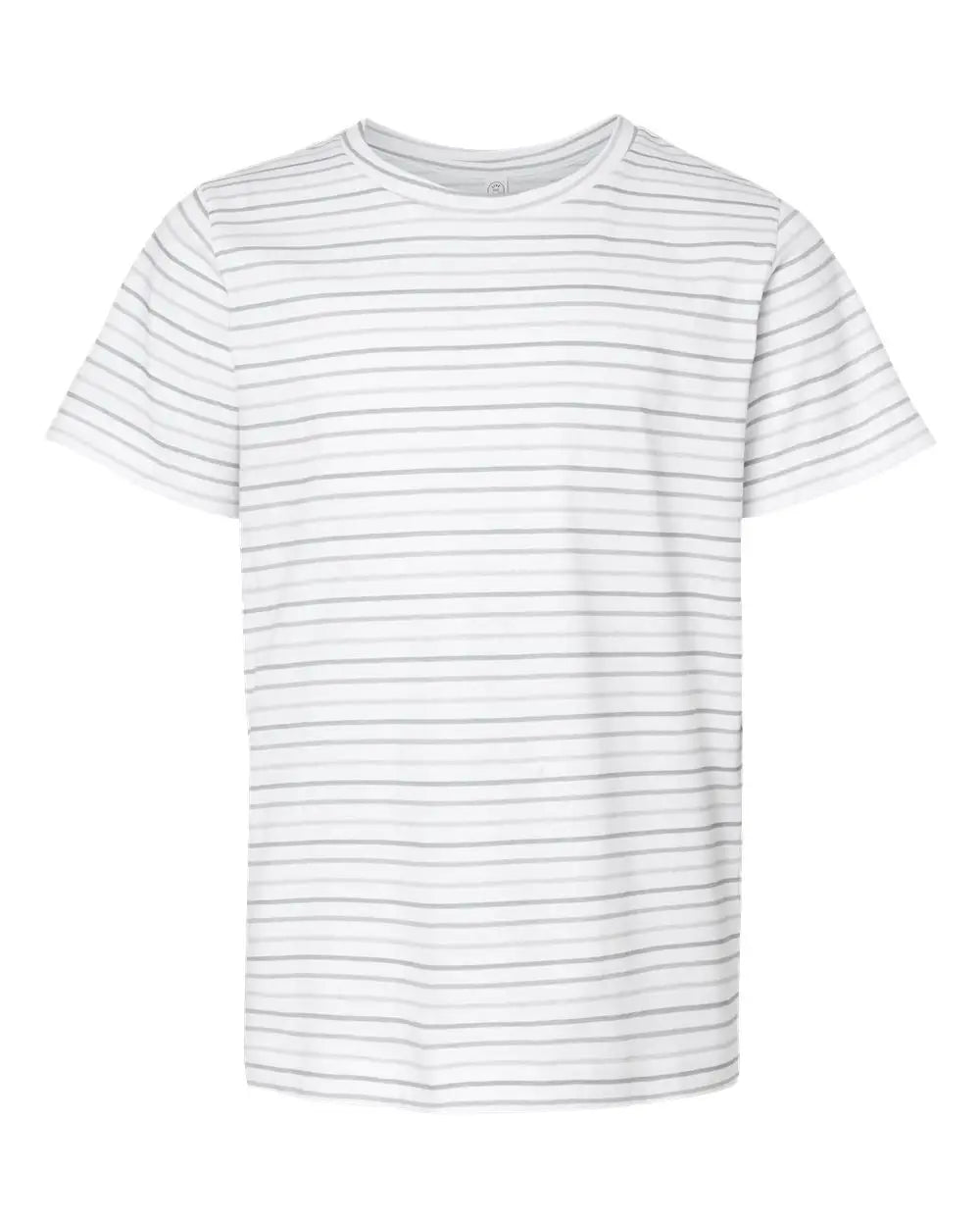 Lat 6101 Youth Fine Jersey Tee - Shadow Stripe - Dark Gray / Xs