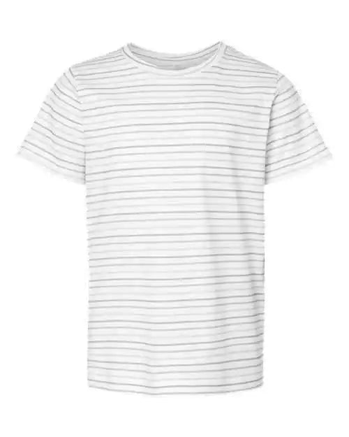 Lat 6101 Youth Fine Jersey Tee - Shadow Stripe