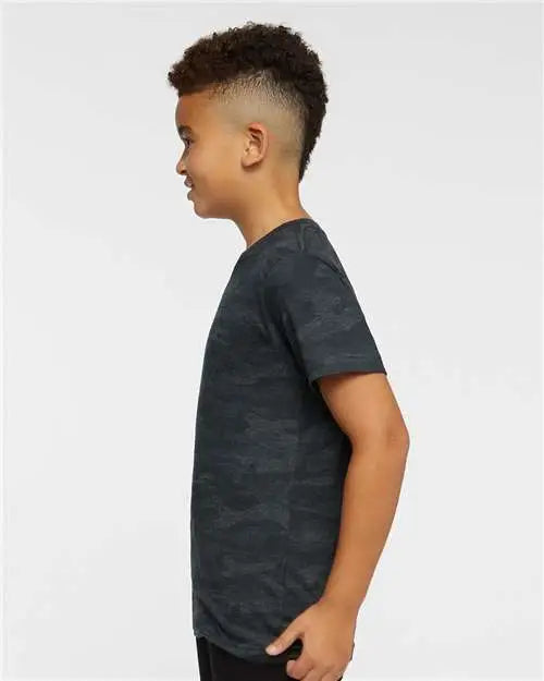 Lat 6101 Youth Fine Jersey Tee - Storm Camo