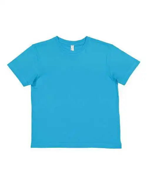 Lat 6101 Youth Fine Jersey Tee Turquoise
