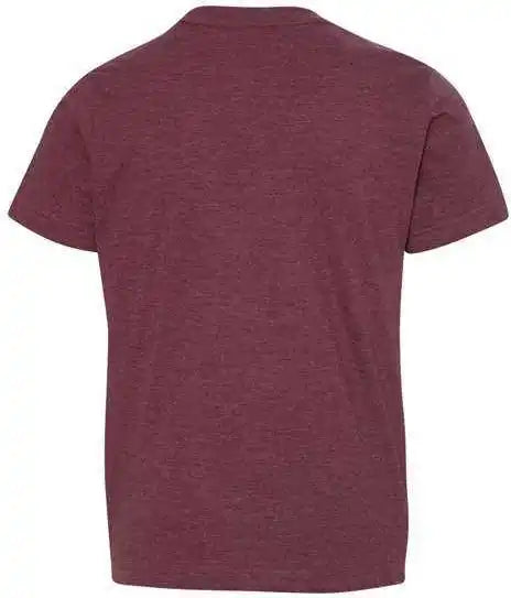 Lat 6101 Youth Fine Jersey Tee - Vintage Burgundy