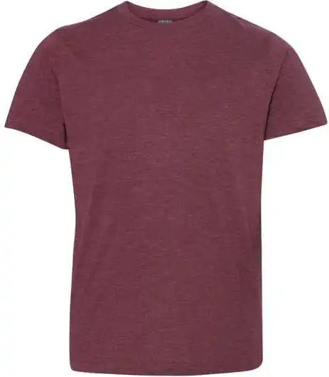 Lat 6101 Youth Fine Jersey Tee - Vintage Burgundy