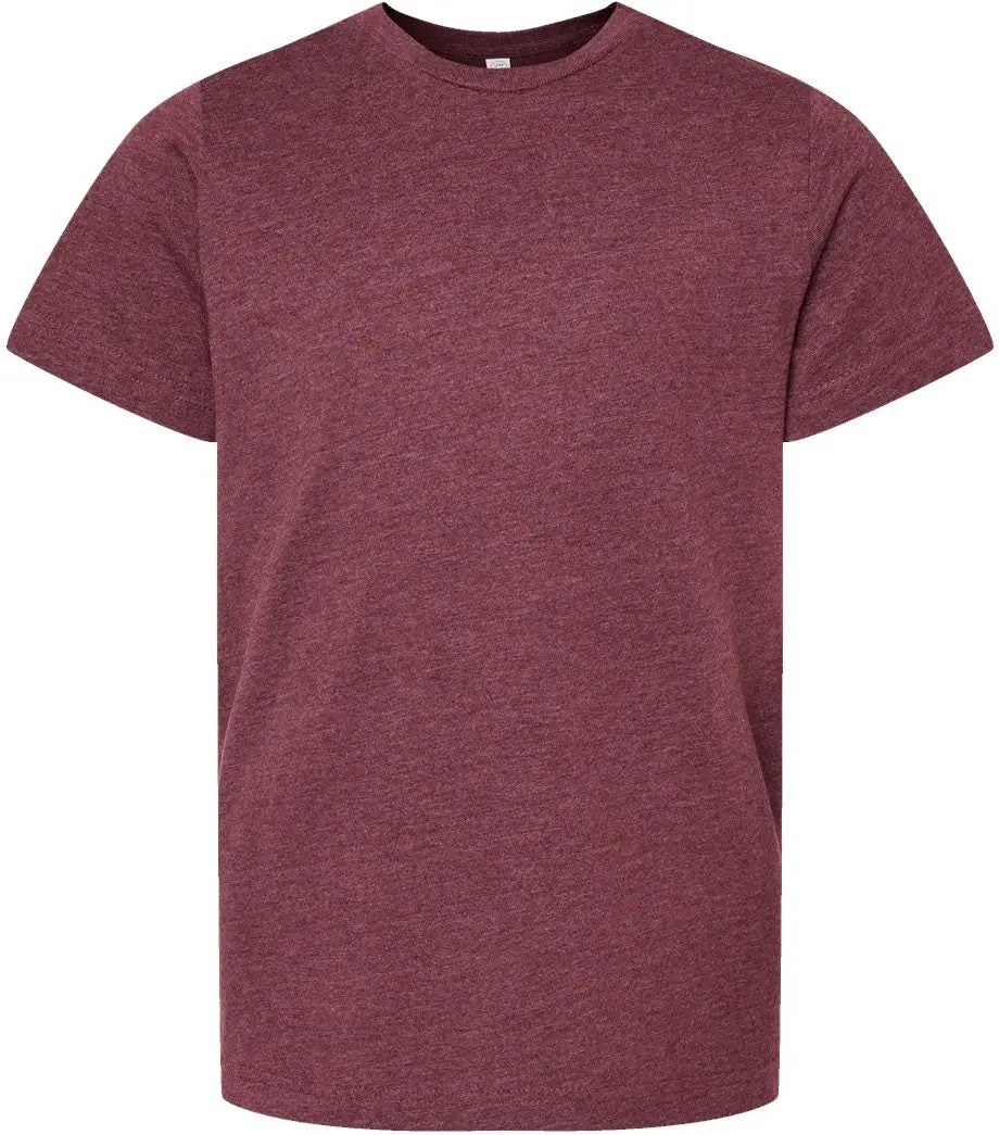 Lat 6101 Youth Fine Jersey Tee - Vintage Burgundy - Maroon / Xs