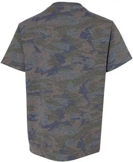 Lat 6101 Youth Fine Jersey Tee Vintage Camo