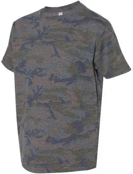 Lat 6101 Youth Fine Jersey Tee Vintage Camo
