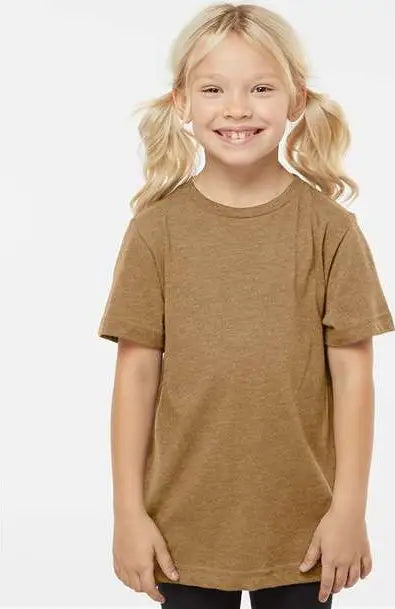 Lat 6101 Youth Fine Jersey Tee - Vintage Coyote Brown