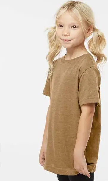 Lat 6101 Youth Fine Jersey Tee - Vintage Coyote Brown
