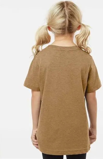 Lat 6101 Youth Fine Jersey Tee - Vintage Coyote Brown