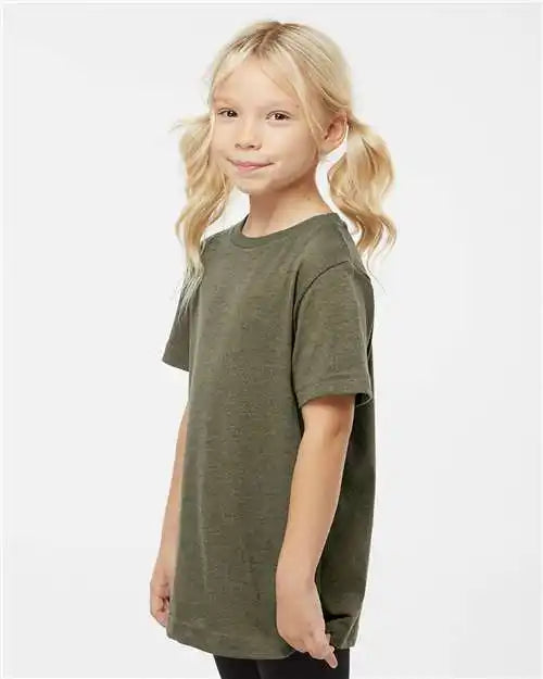 Lat 6101 Youth Fine Jersey Tee - Vintage Military Green
