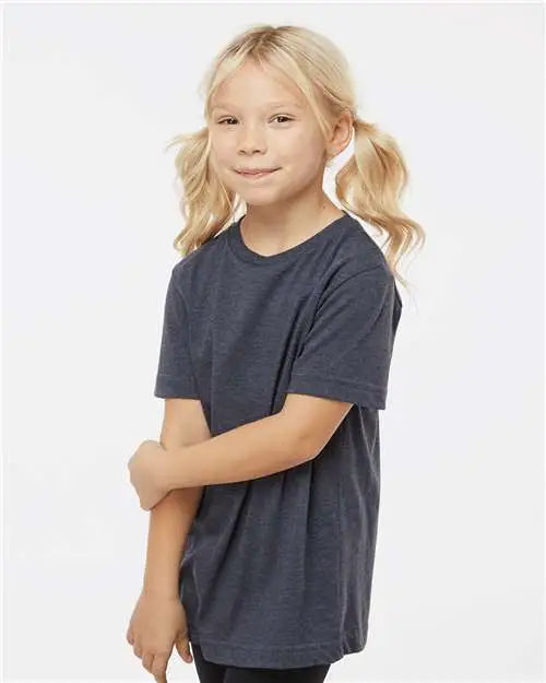 Lat 6101 Youth Fine Jersey Tee - Vintage Navy