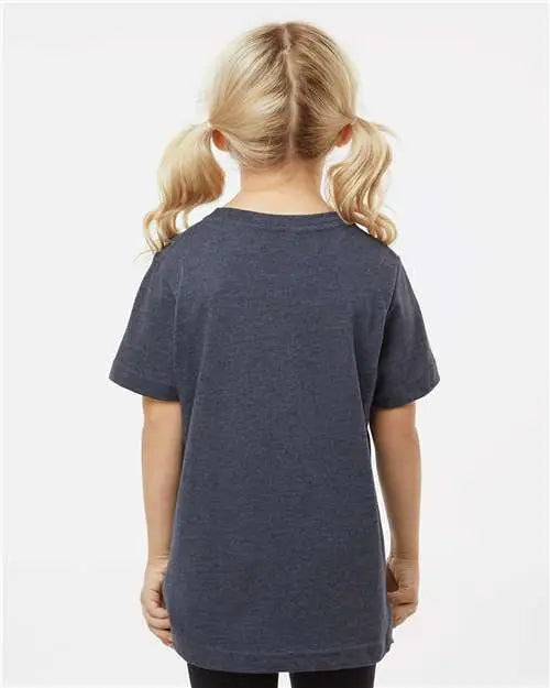 Lat 6101 Youth Fine Jersey Tee - Vintage Navy