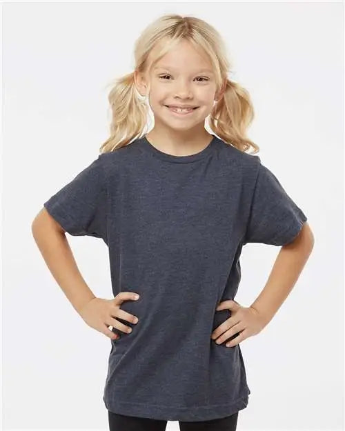 Lat 6101 Youth Fine Jersey Tee - Vintage Navy