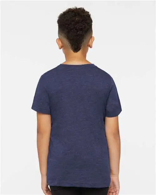 Lat 6101 Youth Fine Jersey Tee - Vintage True Navy