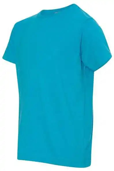 Lat 6101 Youth Fine Jersey Tee Vintage Turquoise