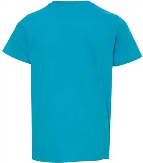 Lat 6101 Youth Fine Jersey Tee Vintage Turquoise