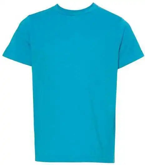 Lat 6101 Youth Fine Jersey Tee Vintage Turquoise