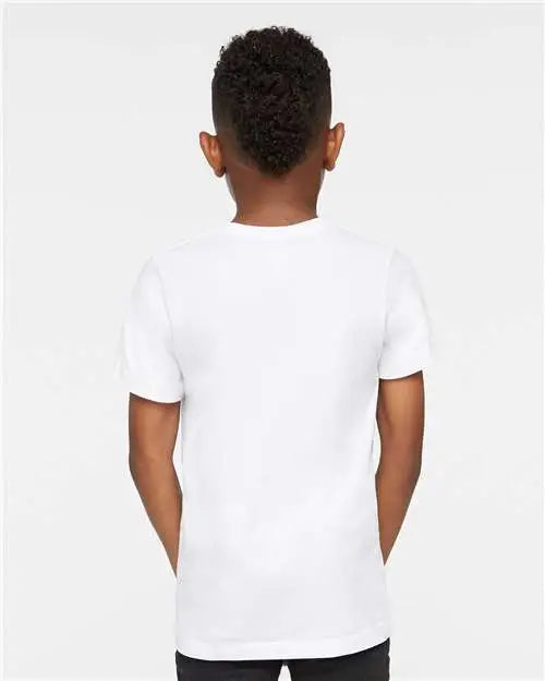 Lat 6101 Youth Fine Jersey Tee - White