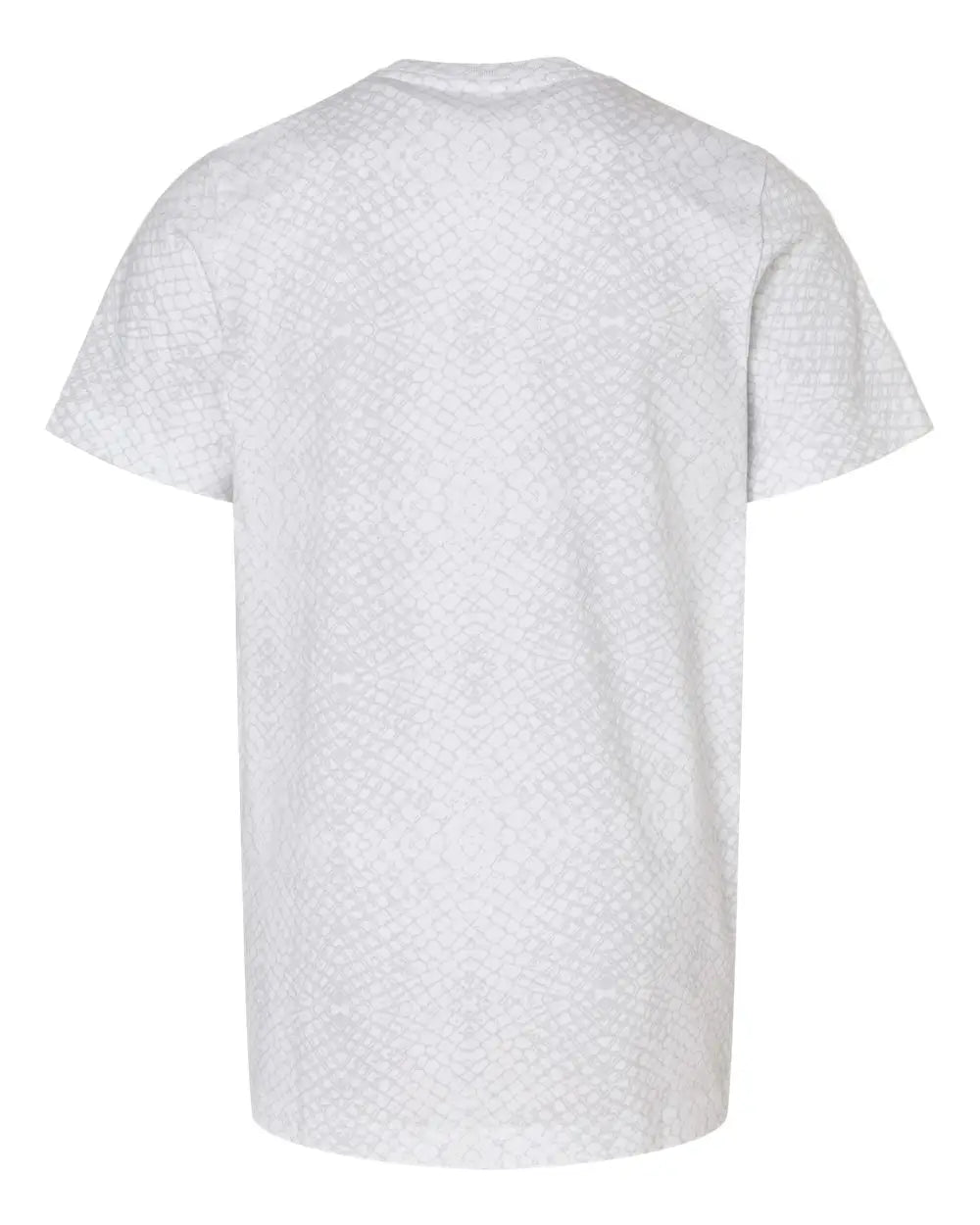 Lat 6101 Youth Fine Jersey Tee - White Reptile - Xs