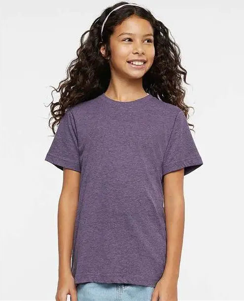 Lat 6101 Youth Fine Jersey Tee - Wisteria Blackout