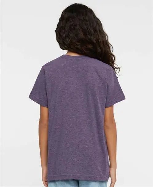 Lat 6101 Youth Fine Jersey Tee - Wisteria Blackout