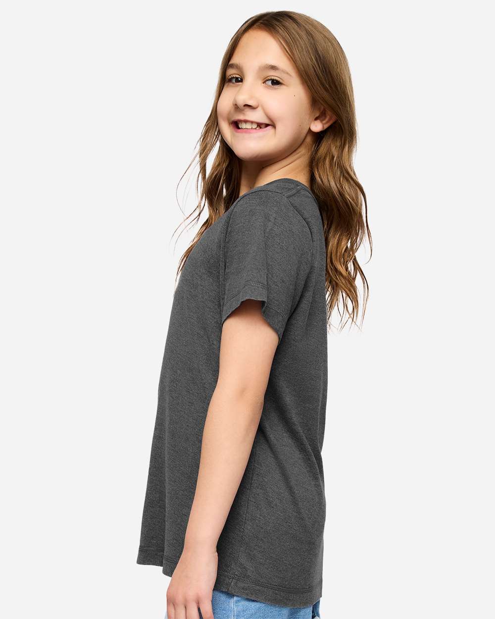 Lat 6102 Youth Vintage Wash Tee - Washed Black