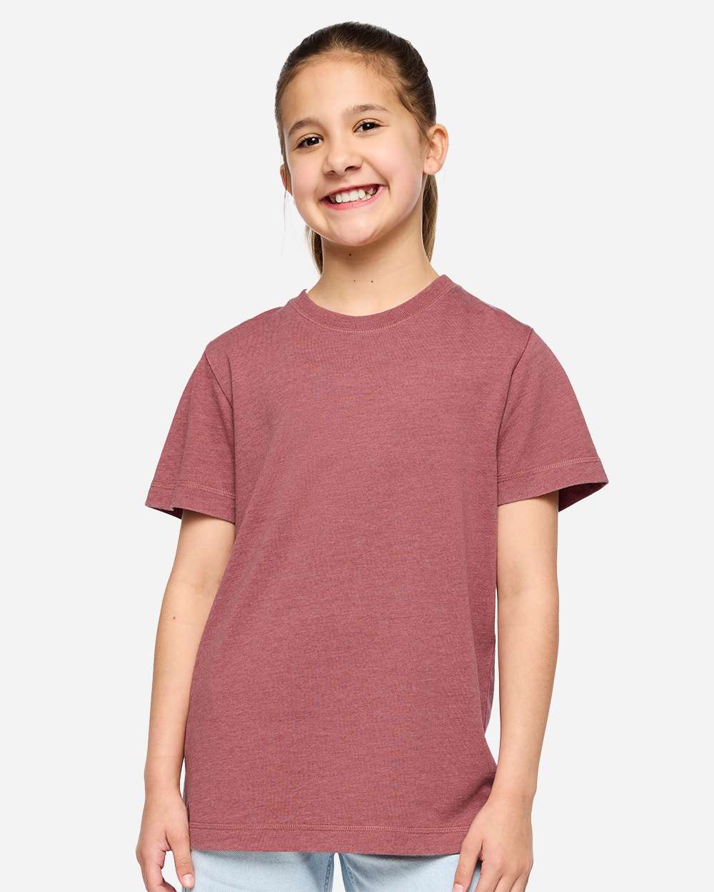 Lat 6102 Youth Vintage Wash Tee - Washed Rouge