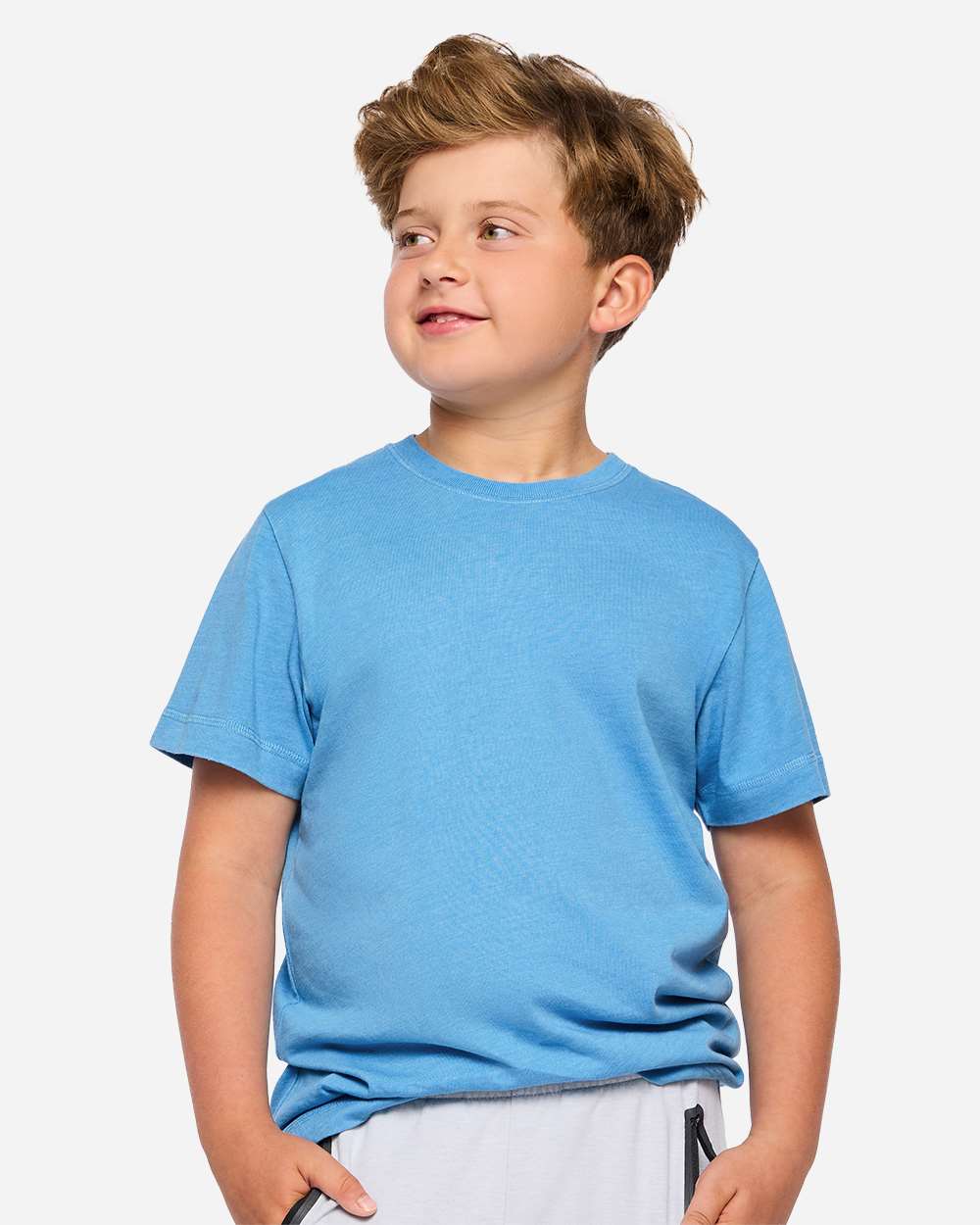 Lat 6102 Youth Vintage Wash Tee - Washed Tradewind