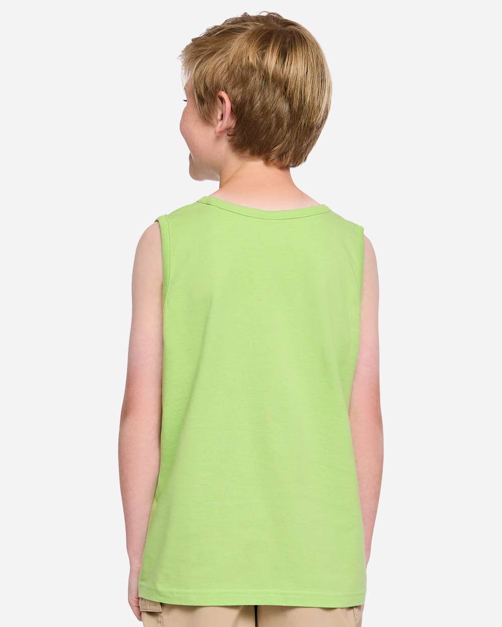 Lat 6123 Youth Fine Jersey Tank Top - Key Lime