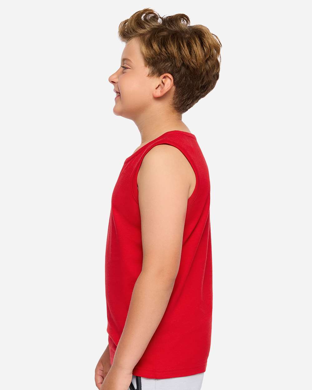 Lat 6123 Youth Fine Jersey Tank Top - Red