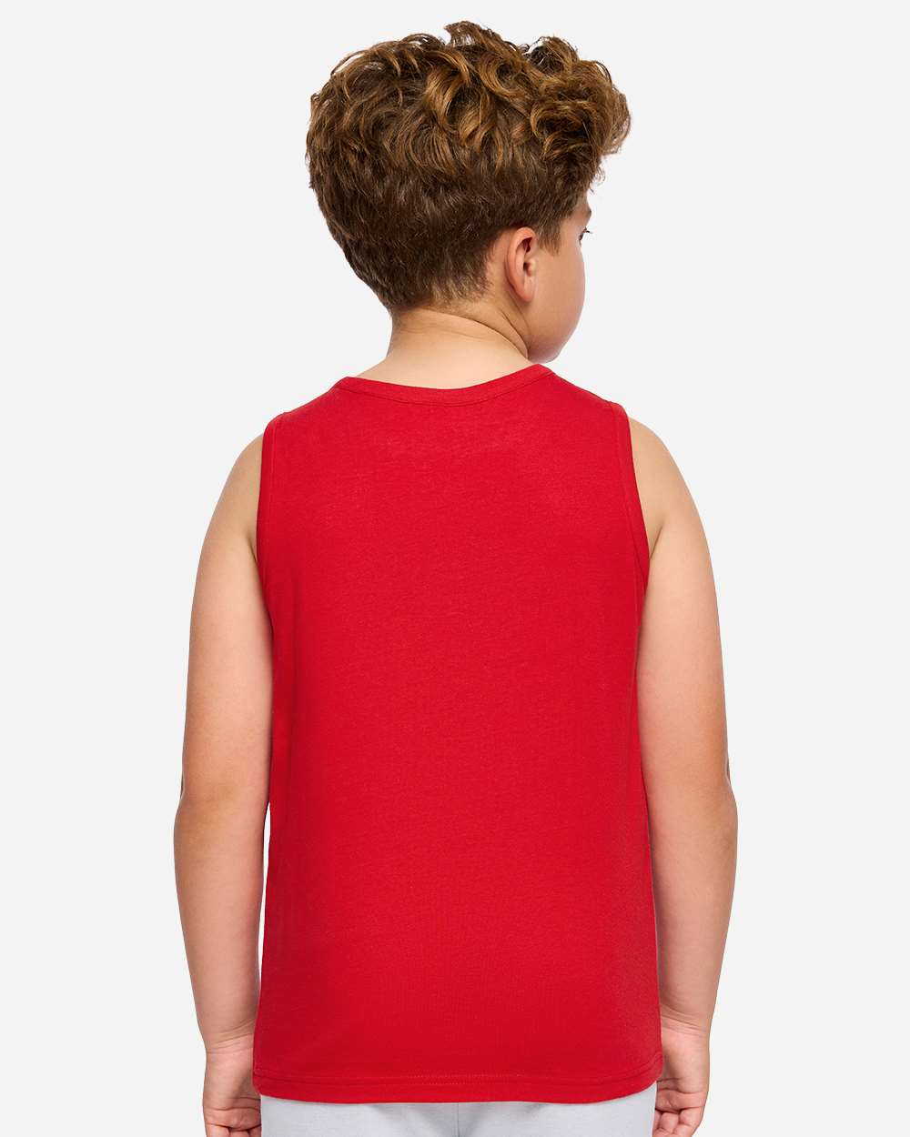 Lat 6123 Youth Fine Jersey Tank Top - Red
