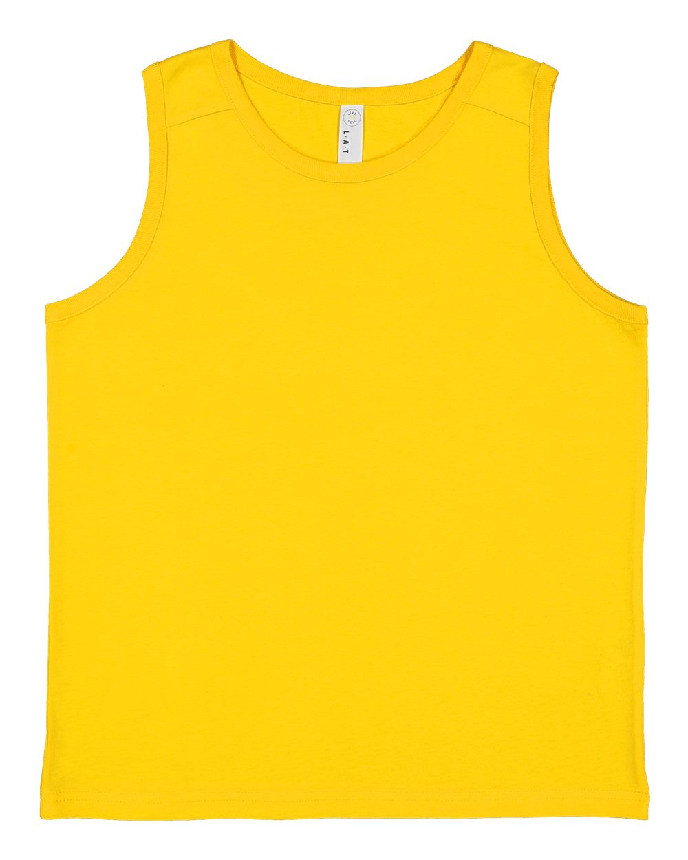 Lat 6123 Youth Fine Jersey Tank Top - Yellow