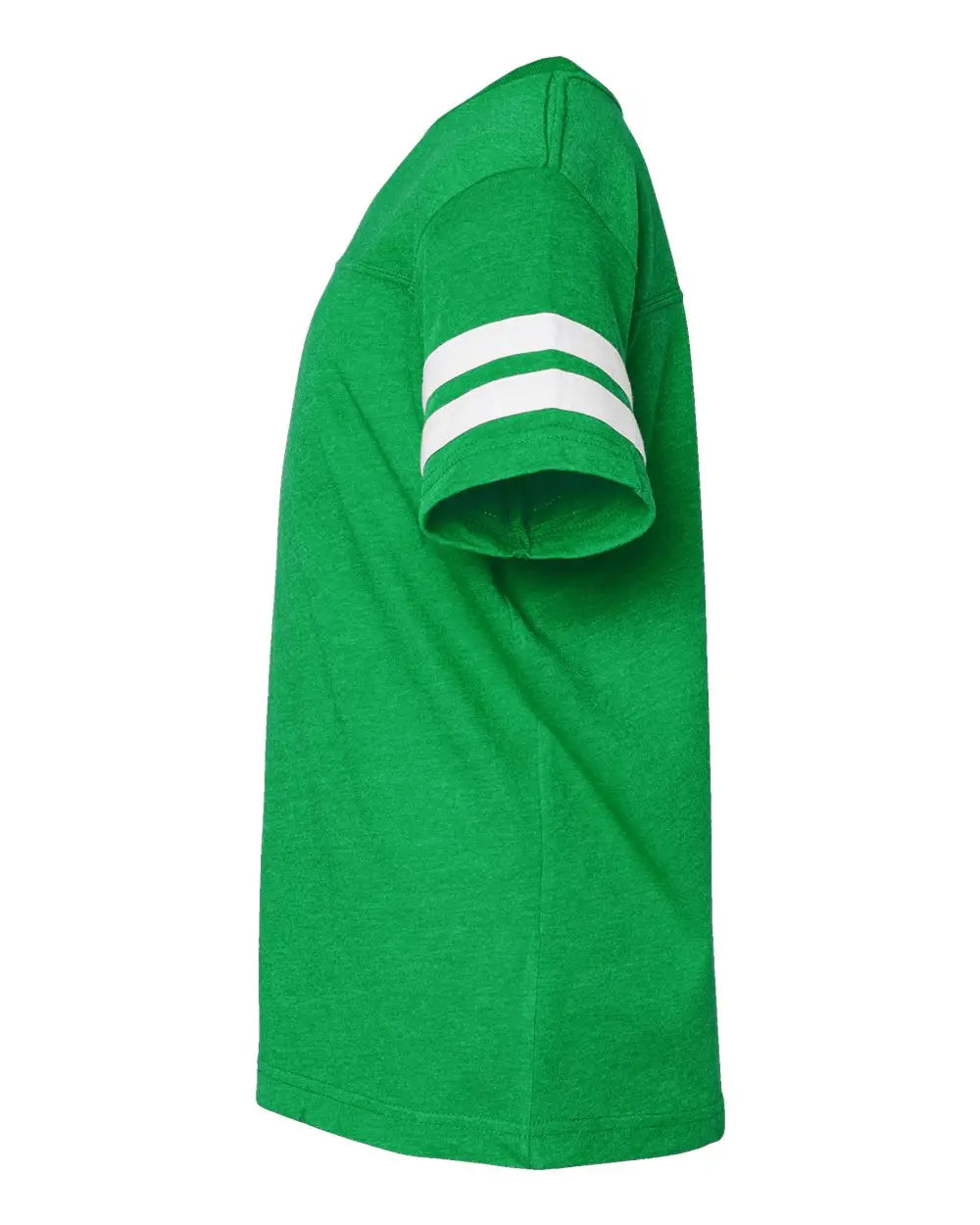 Lat 6137 Youth Football Fine Jersey Tee - Vintage Green White